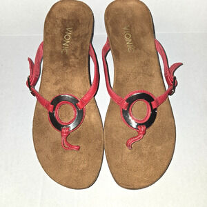 Vionic Park Orchid "Red" Sandals size 9.5